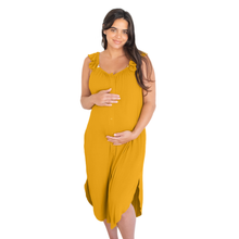Load image into Gallery viewer, Ruffle Strap Labor & Delivery Gown