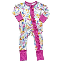 Load image into Gallery viewer, Korrie Dots Bamboo Ruffle Convertible Footie