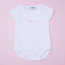 Load image into Gallery viewer, Little Sister Embroidered Short Sleeve Bodysuit