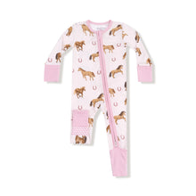 Load image into Gallery viewer, Horses - Pink Convertible Romper