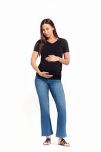 Load image into Gallery viewer, 30" Maternity Slim Boot Jean w/ Bellyband in Tobias