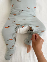 Load image into Gallery viewer, Günamüna Woof Sage Convertible Pajamas
