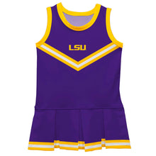 Load image into Gallery viewer, LSU Tigers Game Day Purple Sleeveless Cheerleader Dress