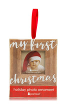 Load image into Gallery viewer, My First Christmas Holiday Wooden Picture Frame Ornament