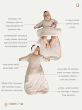 Load image into Gallery viewer, Günamüna Goose Long Sleeve Transitional Swaddle Sack / 1.0 TOG