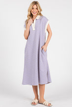 Load image into Gallery viewer, Peppa Purple Stripe Dress