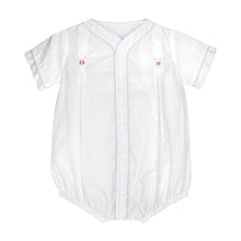 Load image into Gallery viewer, Petit Ami Romper with Baseball Embroidery