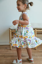 Load image into Gallery viewer, Southern Slumber Mardi Gras Tiered Dress