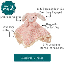Load image into Gallery viewer, Putty Nursery Blush Bunny Character Blanket – 13×13″