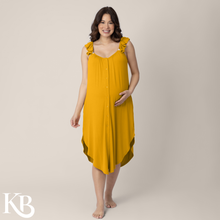 Load image into Gallery viewer, Ruffle Strap Labor & Delivery Gown