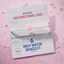 Load image into Gallery viewer, Petite Holy Water Heart Stretch Bracelet