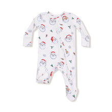 Load image into Gallery viewer, Vintage Santas 2 Way Zipper Footie