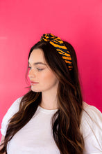 Load image into Gallery viewer, Game Day Headband Knot - Tiger Print Headband