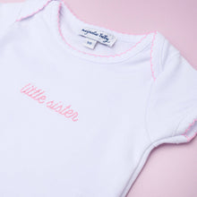 Load image into Gallery viewer, Little Sister Embroidered Short Sleeve Bodysuit