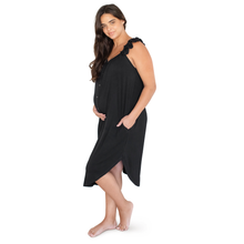 Load image into Gallery viewer, Ruffle Strap Labor & Delivery Gown