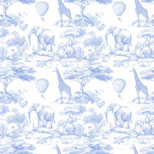 Load image into Gallery viewer, Newborn Swaddle Sash Toile de Jouy Safari