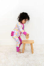 Load image into Gallery viewer, Korrie Dots Bamboo Ruffle Convertible Footie