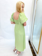 Load image into Gallery viewer, Giselle Green Midi Dress