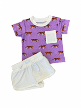Load image into Gallery viewer, Geaux Bamboo Varsity Short Set - T-shirt & Shorts