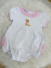 Load image into Gallery viewer, Sweet Golden Ruffled Hand-Embroidered Bubble