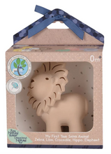 Load image into Gallery viewer, Lion Organic Natural Rubber Rattle, Teether & Bath Toy