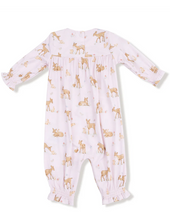 Load image into Gallery viewer, Little Fawn Long Sleeve Smocked Romper
