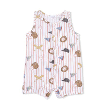 Load image into Gallery viewer, Vintage Baseball Stripe Henley Shortall