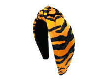 Load image into Gallery viewer, Game Day Headband Knot - Tiger Print Headband
