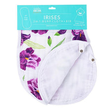 Load image into Gallery viewer, Iris Baby Burp Cloth & Bib Combo
