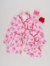 Load image into Gallery viewer, Mom & Me Candy Cane Cutie Cropped Pajamas