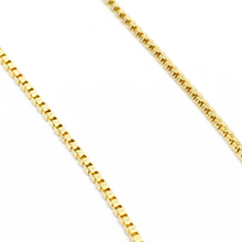 Load image into Gallery viewer, 18k Gold Filled Box Chain Very Thin 0.5mm Jewelry Components