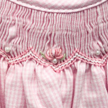 Load image into Gallery viewer, Bishop Zig-Zag Pearl Smocked Dress