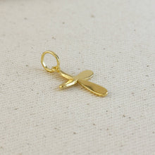 Load image into Gallery viewer, 18k Gold Filled Rounded Polished Cross Pendant