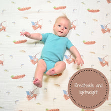 Load image into Gallery viewer, Gone Fishing Baby Muslin Cotton Blanket