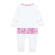 Load image into Gallery viewer, Evelyn's Classics Hand-Embroidered Ruffle Footie