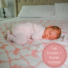 Load image into Gallery viewer, Beautiful Bows Baby Muslin Swaddle Blanket