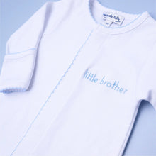 Load image into Gallery viewer, Magnolia Baby Little Brother Embroidered Footie