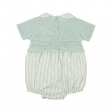 Load image into Gallery viewer, Babidu Boys' Short-Sleeve Romper with Peter Pan Collar