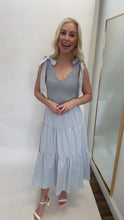 Load and play video in Gallery viewer, Babette Blue Midi Dress