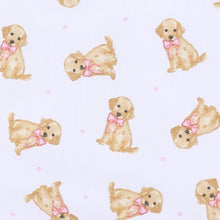 Load image into Gallery viewer, Sweet Golden Print Ruffle Zip Footie - Pink