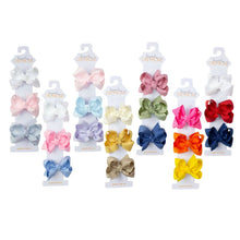 Load image into Gallery viewer, 3" Small Scalloped Edge Bow on Snap Clip (3 Pack)
