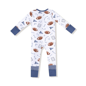 Touchdown Time - Navy Convertible Romper