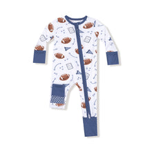 Load image into Gallery viewer, Touchdown Time - Navy Convertible Romper
