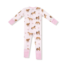 Load image into Gallery viewer, Horses - Pink Convertible Romper

