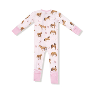 Horses - Pink Convertible Romper