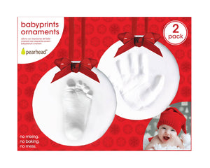 Babyprints Christmas DIY Keepsake Ornament, Set of 2