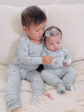 Load image into Gallery viewer, Günamüna Cowboy Goose Light Blue Convertible Pajamas
