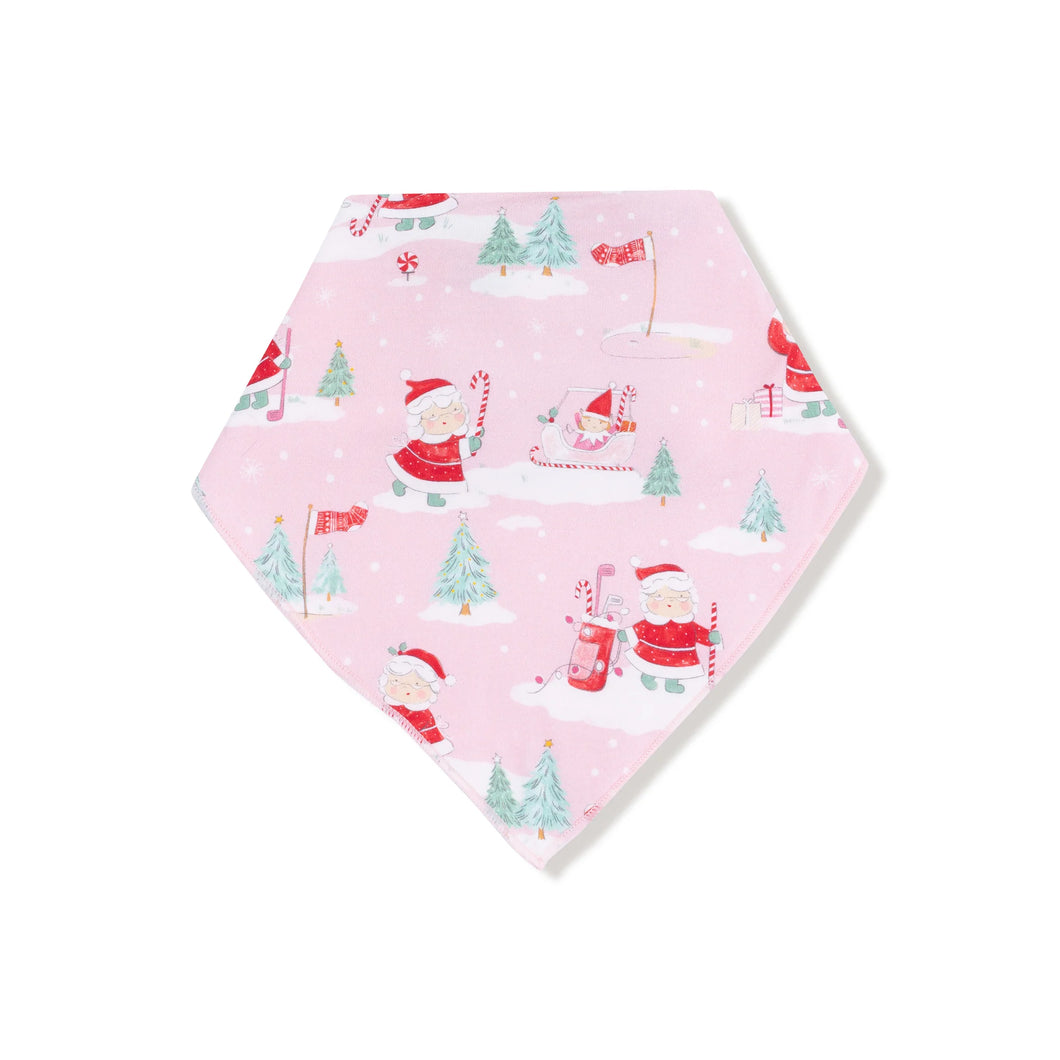 Golfing Mrs. Claus and Elves Bandana Bib
