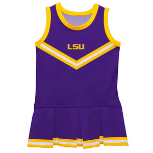 LSU Tigers Game Day Purple Sleeveless Cheerleader Dress