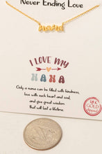 Load image into Gallery viewer, Nana Pendant Necklace
